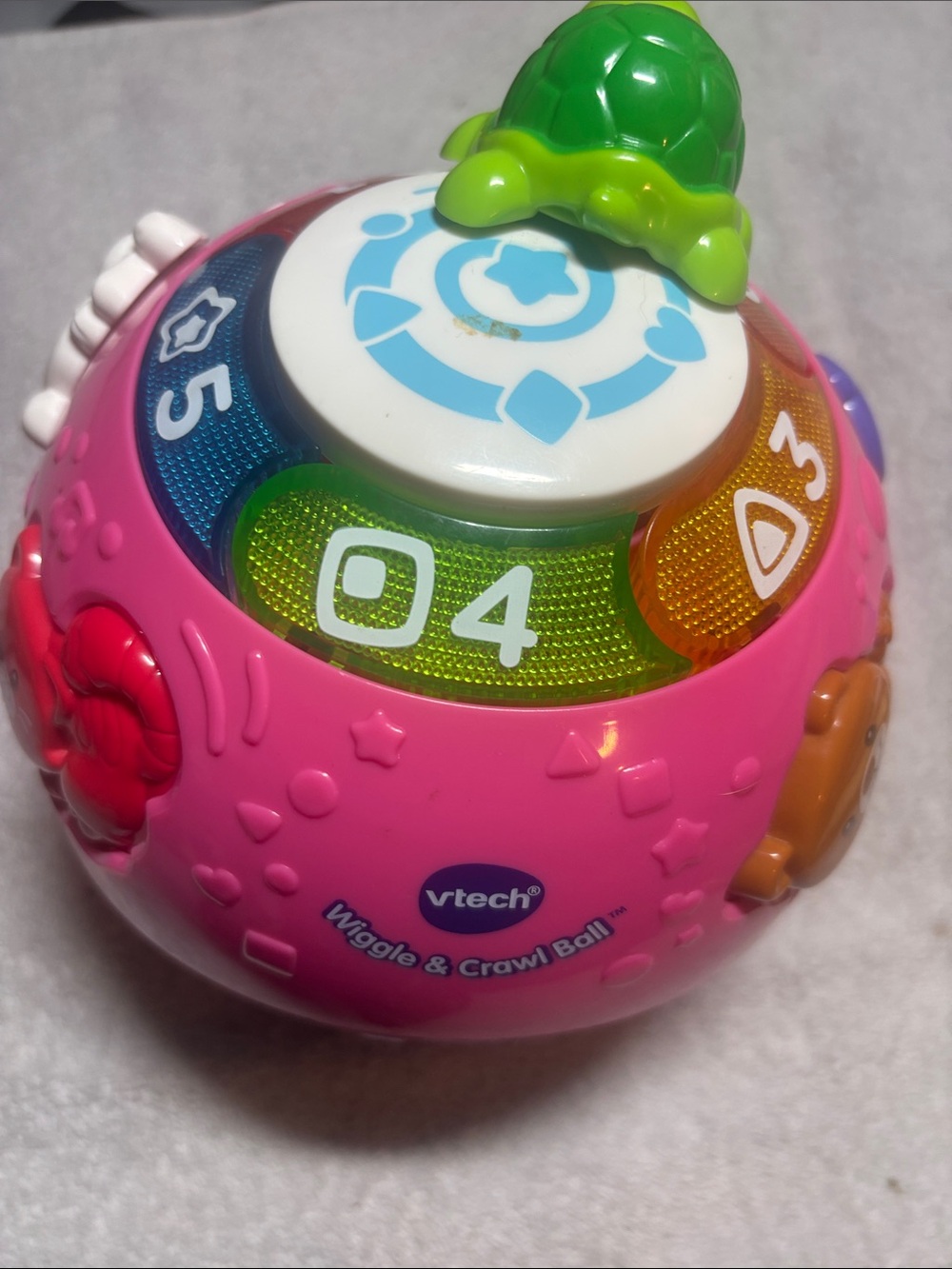 VTech Wiggle & Crawl Ball - Pink Interactive Learning Toy